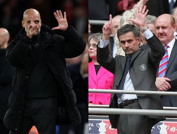 El gesto de Pep Guardiola recordó a José Mourinho.