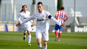 Raúl de Tomás, con el Madrid.