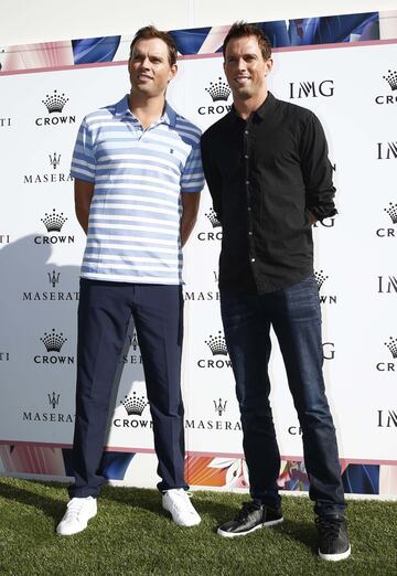 Los hermanos Bob y Mike Bryan.