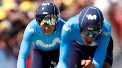 Nairo cede más tiempo con los favoritos en la contrarreloj