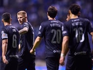 Mateusz Bogusz celebrates his goal 0-1 of Cruz Azul during the 15th round match between Puebla and Cruz Azul as part of the Liga BBVA MX, Torneo Apertura 2025 at Cuauhtemoc Stadium, on October 31, 2025 in Puebla, Mexico.