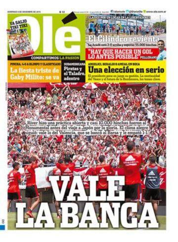 Portadas de la prensa mundial