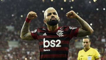 Imagen de Gabriel Barbosa durante un partido del Flamengo.