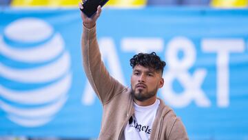 Bruno Valdez durante su despedida con el América en el Estadio Azteca.