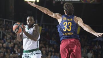 KC Rivers, en el partido ante el Barcelona Lassa hace dos semanas.