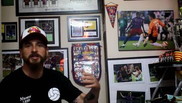 El mayor coleccionista del Barcelona en Chile: "He gastado una cifra mayor a seis ceros"