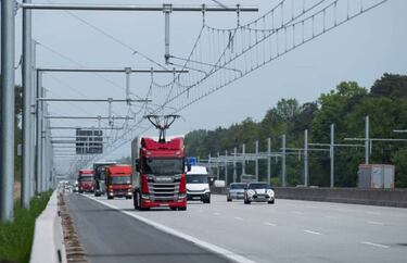 Camiones-tranvía, lo último en Alemania para reducir la contaminación
