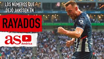 Los números de Vincent Janssen con Monterrey