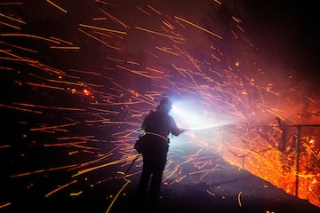 El incendio, llamado Franklin, ha obligado a que las autoridades pidan la evacuacin de miles de personas.