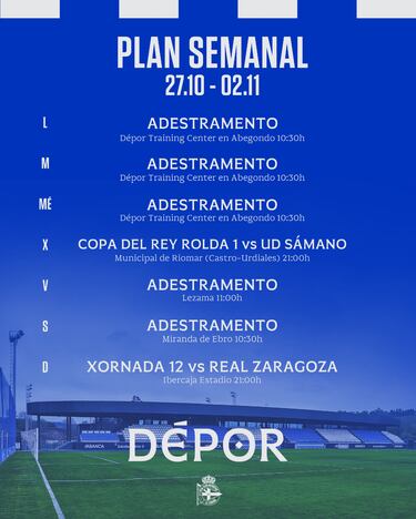 El Depor no regresará tras la Copa y se concentrará en Bilbao