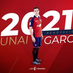 Unai García renueva con Osasuna hasta el 30 de junio de 2021