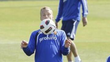 <b>CLAVE. </b>Jiri Jarosik, ayer, volverá mañana tras cumplir un partido de sanción.