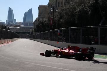 Los accidentes de Kubica y Leclerc en Bakú