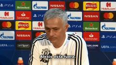 Alexis cortado: la escueta frase con que Mourinho lo confirmó