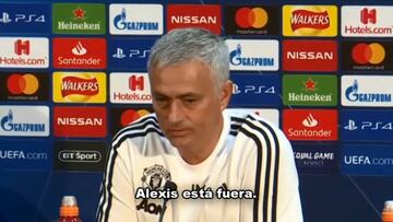 Alexis cortado: la escueta frase con que Mourinho lo confirmó