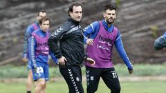 PRIMER ENTRENAMIENTO DE JOSEBA ETXEBERRIA CON EL TENERIFE.