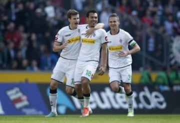Juan Arango con el Monchengladbach (Alemania) debut車 en la Champions en la temporada 2012-2013.