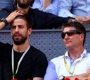 Silban a Piqué en un partido de tenis en Madrid
