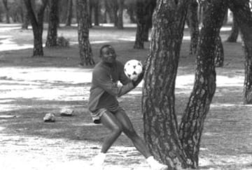 Wilfred durante un entrenamiento. 