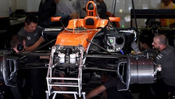 McLaren Honda de Fernando Alonso en el Gran Premio de España 2017.
