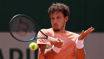 Pablo Carreño, en el partido contra Francisco Comesaña en Roland Garros.
