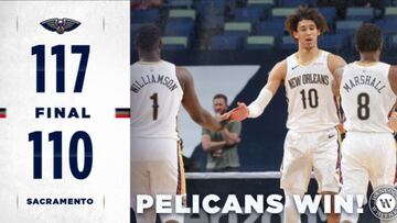 Las dos estrellas de los Pelicans se combinaron para 64 puntos, pisan los talones a los Warriors y alejan a los Kings, desastrosos, de los playoffs.