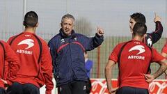 El Sporting comienza en Pamplona su propia Liga