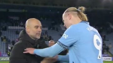 El gesto de Haaland con Guardiola que sorprendió al mundo: el español reaccionó de inmediato