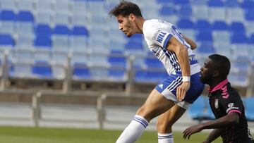 El cabezazo victorioso de &Aacute;lex Alegr&iacute;a frente al Tenerife.