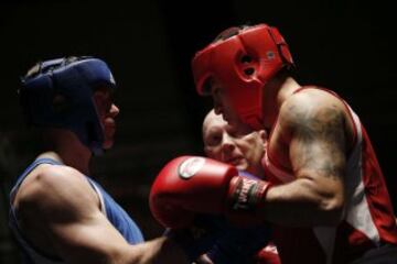 Cada día hay más adeptos al boxeo de cuello blanco, son combates entre ejecutivos que buscan desahogarse tras la jornada laboral. 