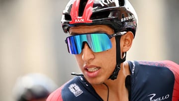 Egan Bernal durante una etapa del Tour de Alemania 2022.