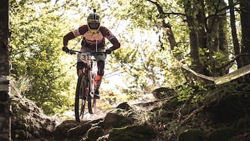 Anaue Rodr&iacute;gues, del Team Orbea - Enduro Salines durante las World e-Bike Series (WES) disputadas en Italia.