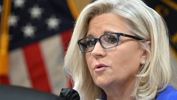 US Representative Liz Cheney speaks during a House Select Committee hearing to Investigate the January 6th Attack on the US Capitol, in the Cannon House Office Building on Capitol Hill in Washington, DC on June 9, 2022. (Photo by MANDEL NGAN / AFP) (Photo by MANDEL NGAN/AFP via Getty Images)