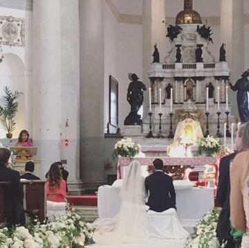 El delantero del Real Madrid Alvaro Morata contrajo matrimonio este s¨¢bado con la italiana Alice Campello en la iglesia del Redentor en la isla de La Giudecca, en Venecia, , y a la boda asistieron compa?eros suyos del equipo blanco como Isco Alarc¨®n o Nacho Fern¨¢ndez.