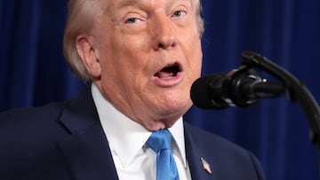 Donald Trump spoke to the world’s media after the US carried out an attack on Venezuela, capturing their president.