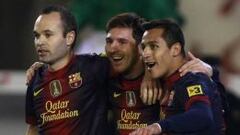 Alexis e Iniesta coincidieron en Barcelona entre el 2011 y 2014. 