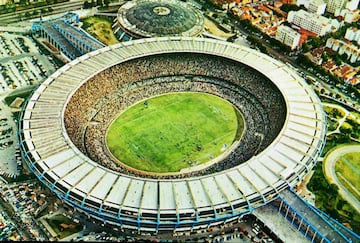 16/07/1950 Uruguay-Brasil. 
Estadio de Maracaná, en el que 203.849 espectadores (el mayor aforo en un Mundial) vieron la final.