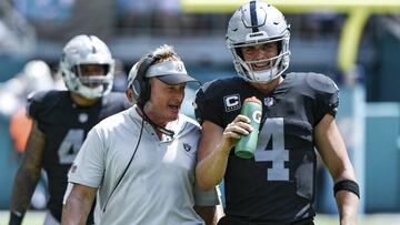 A unos días de que Mike Mayock se manifestara en favor del trabajo de Carr en la ofensiva de los Raiders, el coach Gruden respaldó las palabras.