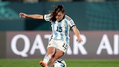 Soccer Football - FIFA Women’s World Cup Australia and New Zealand 2023 - Group G - Italy v Argentina - Eden Park, Auckland, New Zealand - July 24, 2023 Argentina's Florencia Bonsegundo in action REUTERS/David Rowland