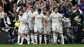 El Madrid nunca quedó eliminado con una ventaja de tres goles