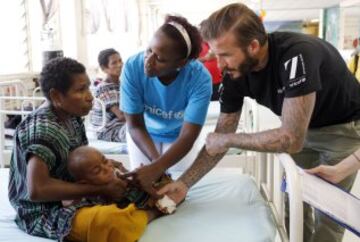 El David Beckham más solidario