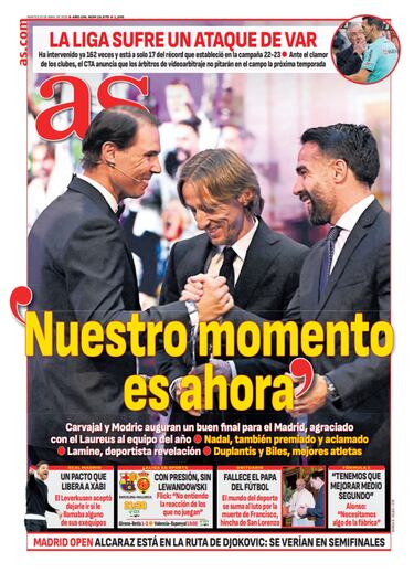 Las portadas de AS de abril