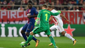 Umtiti, clave en la defensa.