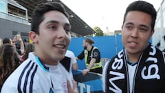 Locura: dos hinchas dan una entrevista y... ¡aparece Zidane!
