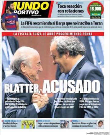 Portadas de la prensa deportiva