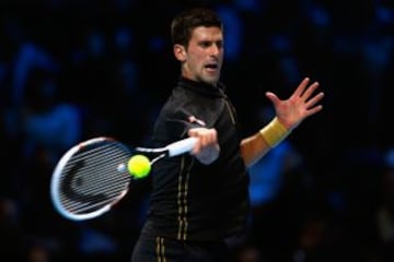 En reemplazo de la final programa, el campeón Novak Djokovic jugó un partido de exhibición ante Andy Murray.