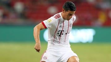 James Rodríguez, jugador del Bayern Múnich