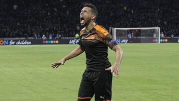 Coquelin celebra la victoria contra el Ajax.