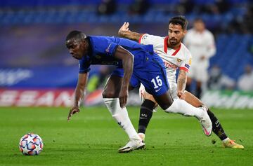 Kurt Zouma y Suso.