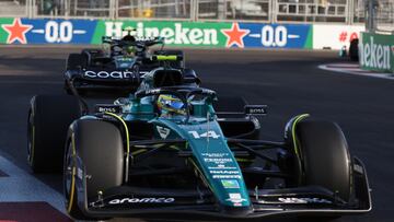 Fernando Alonso (Aston Martin AMR23). Bakú, Azerbaiyán. F1 2023.